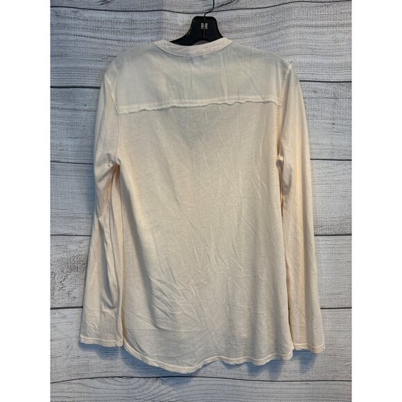 Splendid Sheer Button-Down Long Sleeve Shirt Size S - Picture 3 of 4